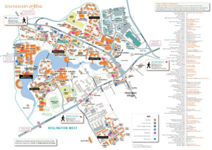 GUIDE TO USING THE CAMPUS MAP SP2 To King’s Manor and York city centre  NATIONAL SCIENCE