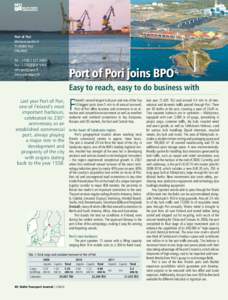Port of Pori Merisatamantie 4 FIPori FINLAND Tel.: +Fax: +
