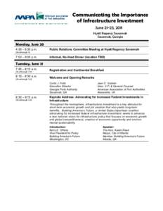 Transport / Savannah /  Georgia / Port authority / Georgia Ports Authority / Georgia / American Road and Transportation Builders Association / Geography of Georgia / Southern United States / American Association of Port Authorities