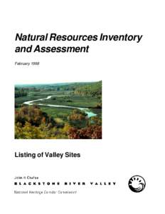 Natural Resources Inventory and Assessment February 1998 Listing of Valley Sites