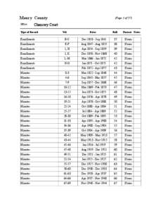 Maury County Office: (Page 1 of 37)  Chancery Court