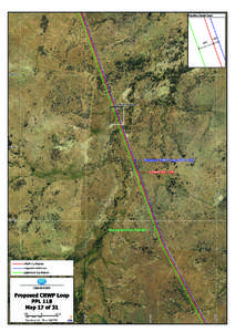 Application for a 15 year no coverage determination for the GLNG Comet Ridge - Wallumbilla pipeline, Annexure 5 CRWP Loop map 17 of 31, 12 February 2015