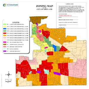 CERTIFICATION  ZONING MAP THIS IS TO CERTIFY THAT THIS IS THE ZONING MAP REFERRED TO AS EXHIBIT 