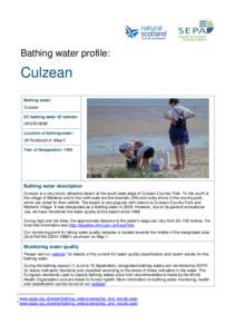 Culzean bathing water profile