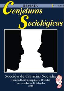 REVISTA CONJETURAS SOCIOLÓGICAS  SEPTIEMBRE - DICIEMBRE 2016 Mayo-Agos