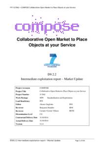 FP7[removed]—COMPOSE Collaborative Open Market to Place Objects at your Service  Collaborative Open Market to Place Objects at your Service  D9.2.2