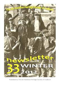 Published by The Jim Hamilton Heritage Society of Coalburn  FRONT COVER Doosie Pit Miners and Pony, 1902  Wanted