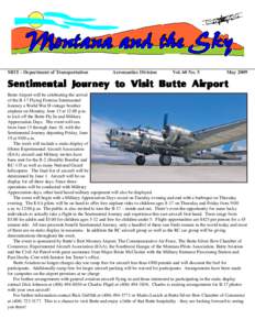 MDT - Department of Transportation  Aeronautics Division Vol. 60 No. 5