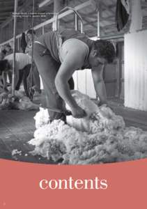 Nathan Wood, a trainee shearer at Merriman Shearing School in western NSW contents ii