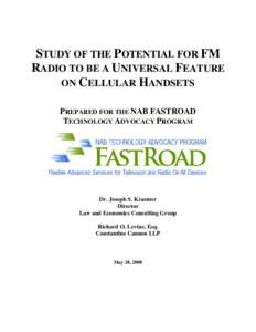 Microsoft Word - FM Radio Feature-Cellular Handsets[removed]rtf