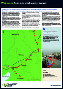 Wairarapa / New Zealand State Highway 2 / Masterton / Upper Hutt / Roadworks / Wellington / Rumble strip / Road / Carterton /  New Zealand / Regions of New Zealand / Geography of New Zealand / Wellington Region