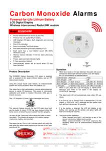 Alarms / Carbon monoxide detector / Safety equipment / Liquid crystal display / Battery / Live-preview digital cameras / Smoke detector / Safety / Detectors / Security