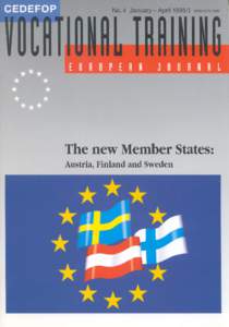 VOCATIONAL TRAINING NO. 4  EUROPEAN JOURNAL CEDEFOP European Centre
