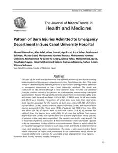 Ramadan et al., JMHM Vol 1 Issue[removed]The Journal of MacroTrends in MACROJOURNALS  Health and Medicine