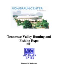 Tennessee Valley Hunting and Fishing Expo 2011 Exhibitor Service Packet