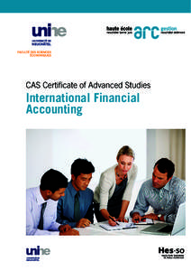 CAS Certificate of Advanced Studies  International Financial Accounting  Understanding Business Transactions