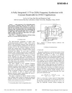 Oscillators / Radio electronics / Electronic design / Capacitors / Phase-locked loop / Voltage-controlled oscillator / Detectors / Varicap / Frequency synthesizer / Electronic engineering / Electronics / Electromagnetism