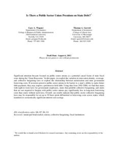 Public-sector trade union / Economics / Public finance / Collective bargaining / Municipal bond / Government debt / Bond / Labour relations / Fiscal policy / Public economics