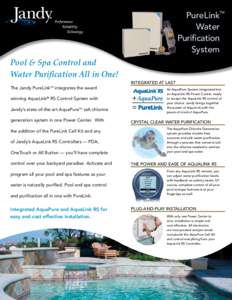 PureLink Water Puriﬁcation System  TM