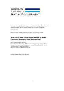 Environment / Comprehensive planning / Land-use planning / Regional planning / Zoning / Spatial planning / Urban planning / Planning / Spatial planning in Serbia / Urban studies and planning / Human geography / Environmental design