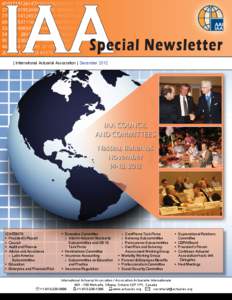 | International Actuarial Association | December April[removed]CONTENTS •	 President’s Report •	 Council