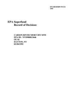EPA/ROD/R09[removed]EPA Superfund Record of Decision: