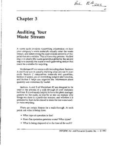 45  Chapter 3 Auditing Your Waste Stream