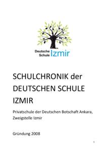 SCHULCHRONIK der DEUTSCHEN SCHULE IZMIR