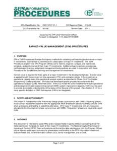 Earned Value Management (EVM) Procedures