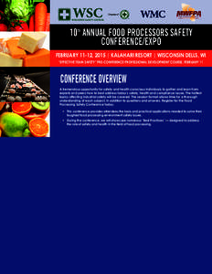 Chapter of  10TH ANNUAL FOOD PROCESSORS SAFETY CONFERENCE/EXPO FEBRUARY 11-12, 2015 | KALAHARI RESORT | WISCONSIN DELLS, WI “EFFECTIVE TEAM SAFETY” PRE-CONFERENCE PROFESSIONAL DEVELOPMENT COURSE, FEBRUARY 11