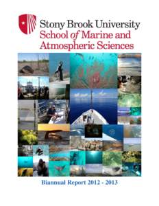 Biannual Report[removed]  Dear Friend.... The School of Marine and Atmospheric Sciences (SoMAS) at Stony Brook University is an interdisciplinary center for education, research and public service. Our mission is to 