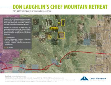 Don Laughlin’s Chief mountain Retreat  BLM exclusive listing | Black Mountain, arizona