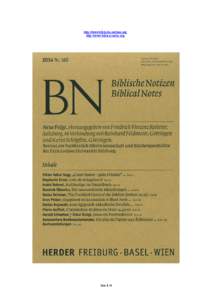 http://www.biblische-notizen.org http://www.biblical-notes.org Seite 1 / 6  3-17: Viktor Kókai Nagy, „Guter Baum – gute Früchte“ – ist es prädestinatorisch?