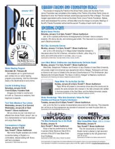 January • 2011  Library Friends and Foundation Merge The process of merging the Friends of the Ames Public Library and the Ames Public Library Foundation was completed at the meeting of the Friends of the Ames Public L
