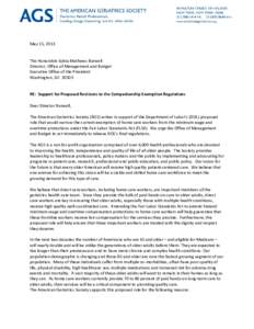 Microsoft Word[removed]AGS Letter to OMB Companionship Exemption FINAL