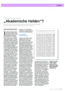 AKADEMIEThEMA  T h E S AV R V S L I N G VA E L AT I N A E „Akademische helden“? E L E K T R O N I S C h E D AT E N B A N K E N M A C h E N D I E L E X I K O G R A P h I S C h E