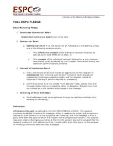 Microsoft Word - ESPC~Email Marketing Pledge~final[removed]doc