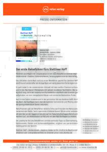 PRESSE-INFORMATION  Stettiner Haff – Ueckermünde – Usedoms Süden 168 Seiten | broschiert ca. 80 Fotos | Karten und Ortspläne