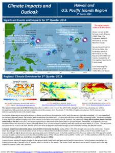 Hawaii and U.S. Pacific Islands Region Climate Impacts and Outlook