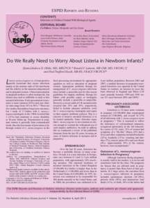 ESPID Reports and Reviews CONTENTS Infections in Children Treated With Biological Agents EDITORIAL BOARD Co-Editors:  Delane Shingadia  and Irja Lutsar