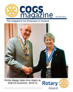 COGS  magazine The magazine for Rotarians in Ireland