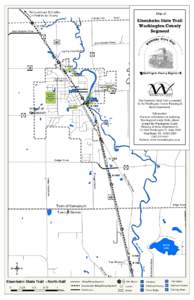 Trail continues 12.2 miles in Fond du Lac County Map of  Road