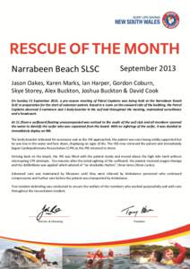 Narrabeen /  New South Wales / Ambulance / Surf lifesaving / Cardiac electrophysiology / Cardiopulmonary resuscitation / Defibrillation