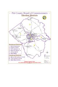 ~ Pitt County Board of Commissioners ~ Election Districts 6 US  4A