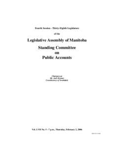 Minister of Finance / Tax / Manitoba / Value added tax / New Democratic Party / Politics of Manitoba / Politics of Canada / Gerald Hawranik / Greg Selinger / Lac du Bonnet