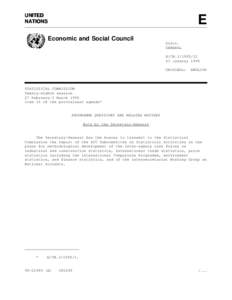 UNITED NATIONS E  Economic and Social Council