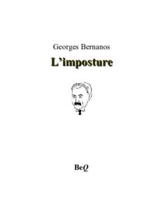 Georges Bernanos  L’imposture BeQ