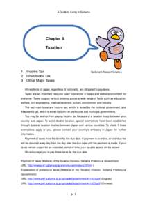 A Guide to Living in Saitama  Chapter 8 Taxation  1 Income Tax