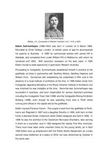 Edwin Summerhayes (Battye, J.S., Cyclopedia of Western Australia, Vol.1, 1912, p.625)