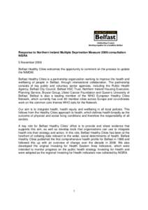 Microsoft Word - Response to Northern Ireland Multiple Deprivation Measure 2009 consultation.doc
